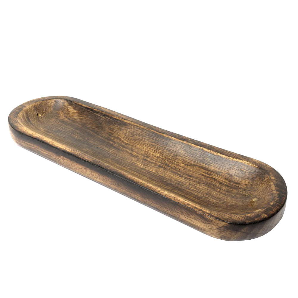 Wooden Boat Double Incense Stick Burner