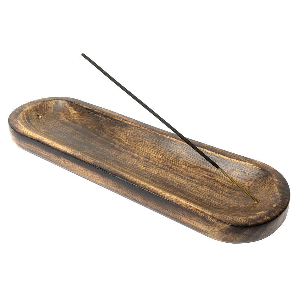 Wooden Boat Double Incense Stick Burner